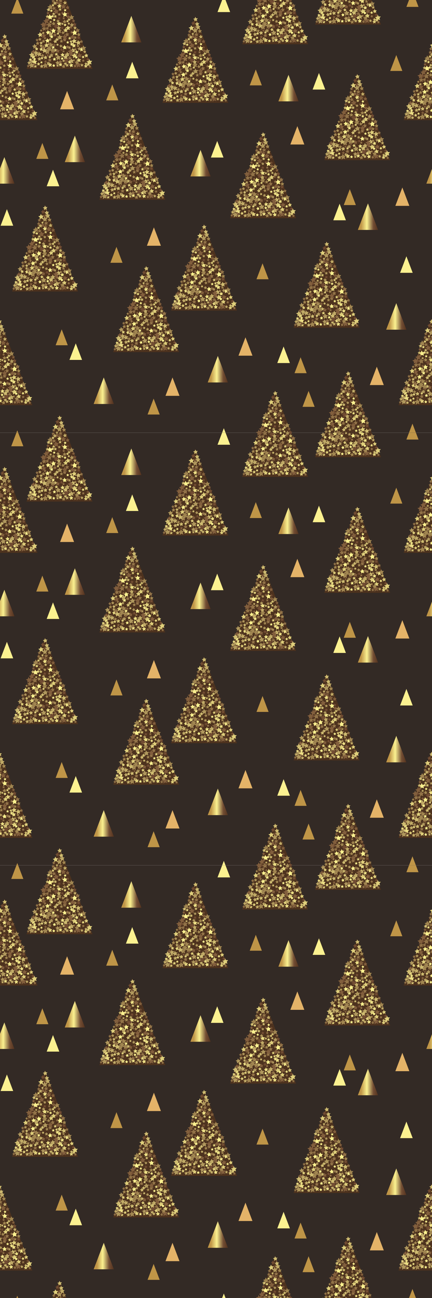 Tyylikkäät kultaiset joulukuuset joulutarrat - Tenstickers