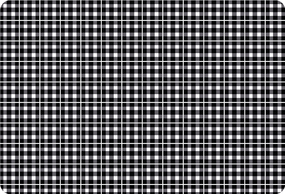 Fekete -fehér gingham mintás laptop bőr - TenStickers