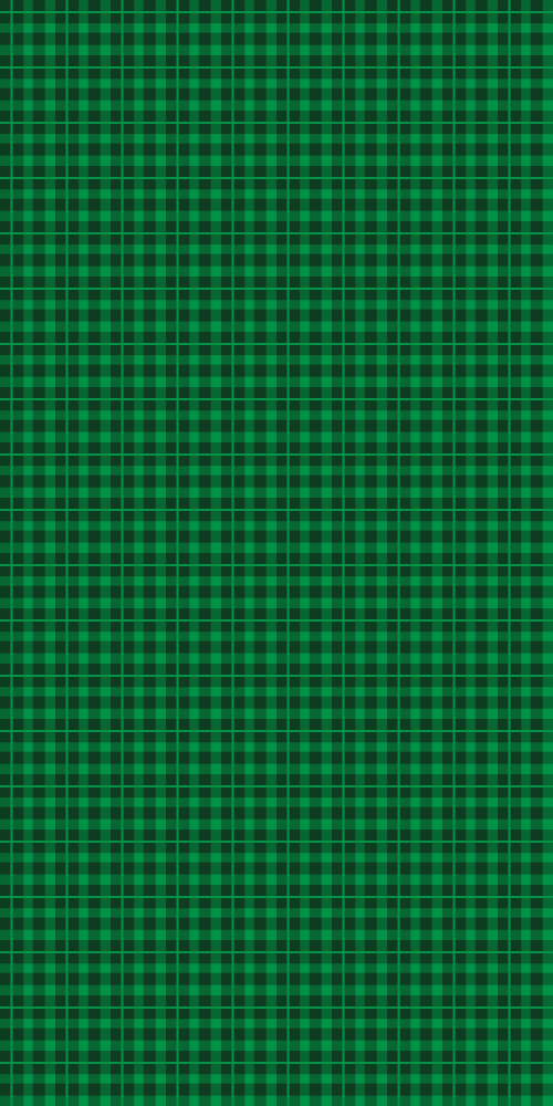 Green gingham pattern fridge sticker - TenStickers