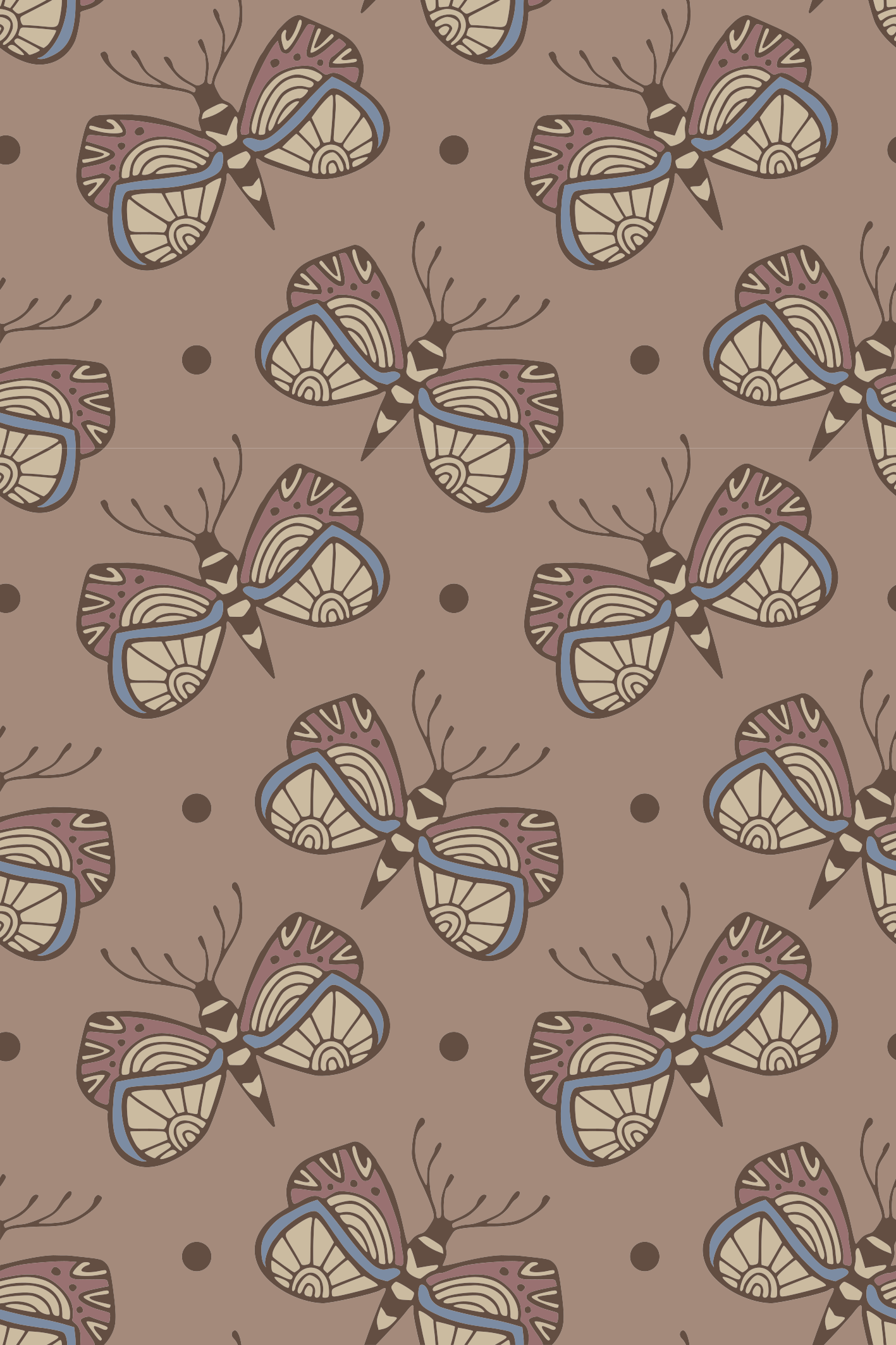 Inspirerende vintage sommerfugl klistremerke møbler - Tenstickers