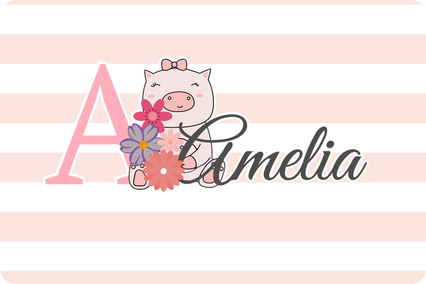 Sticker pour ordinateur conception de cochon personnalisée - TenStickers