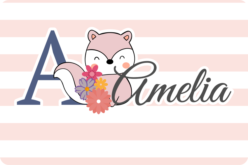 Customizable Cute Fox laptop skin - TenStickers