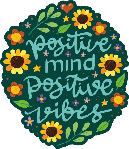 Motiverande citat vacker färg väggklistermärke - Tenstickers