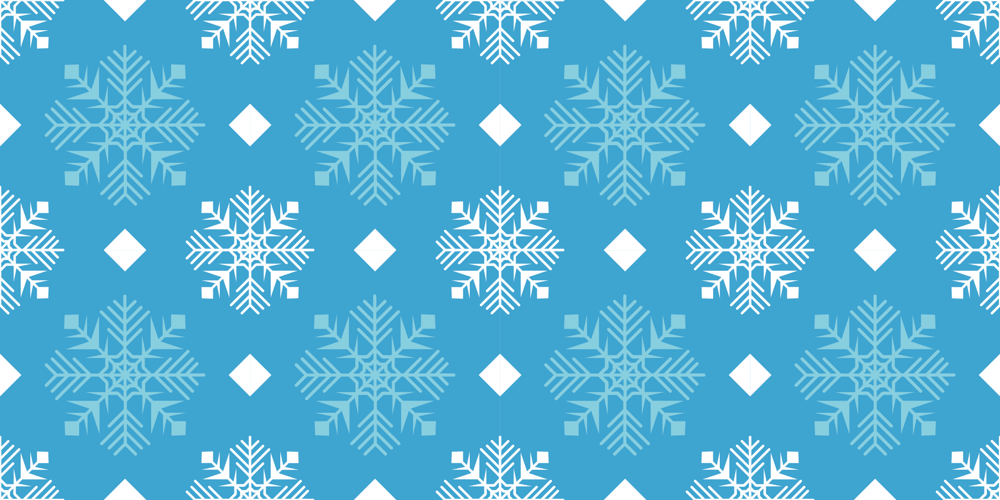 Snowflakes blue tones christmas decal - TenStickers