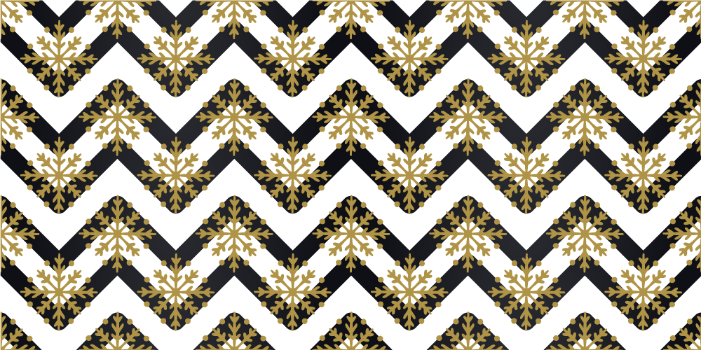 装饰墙纸 人字形花卉图案 - TenStickers