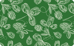 Grönt magnolia kvist mönster kreditkort dekal - Tenstickers