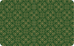 Elegant green and gold credit card sticker - TenStickers