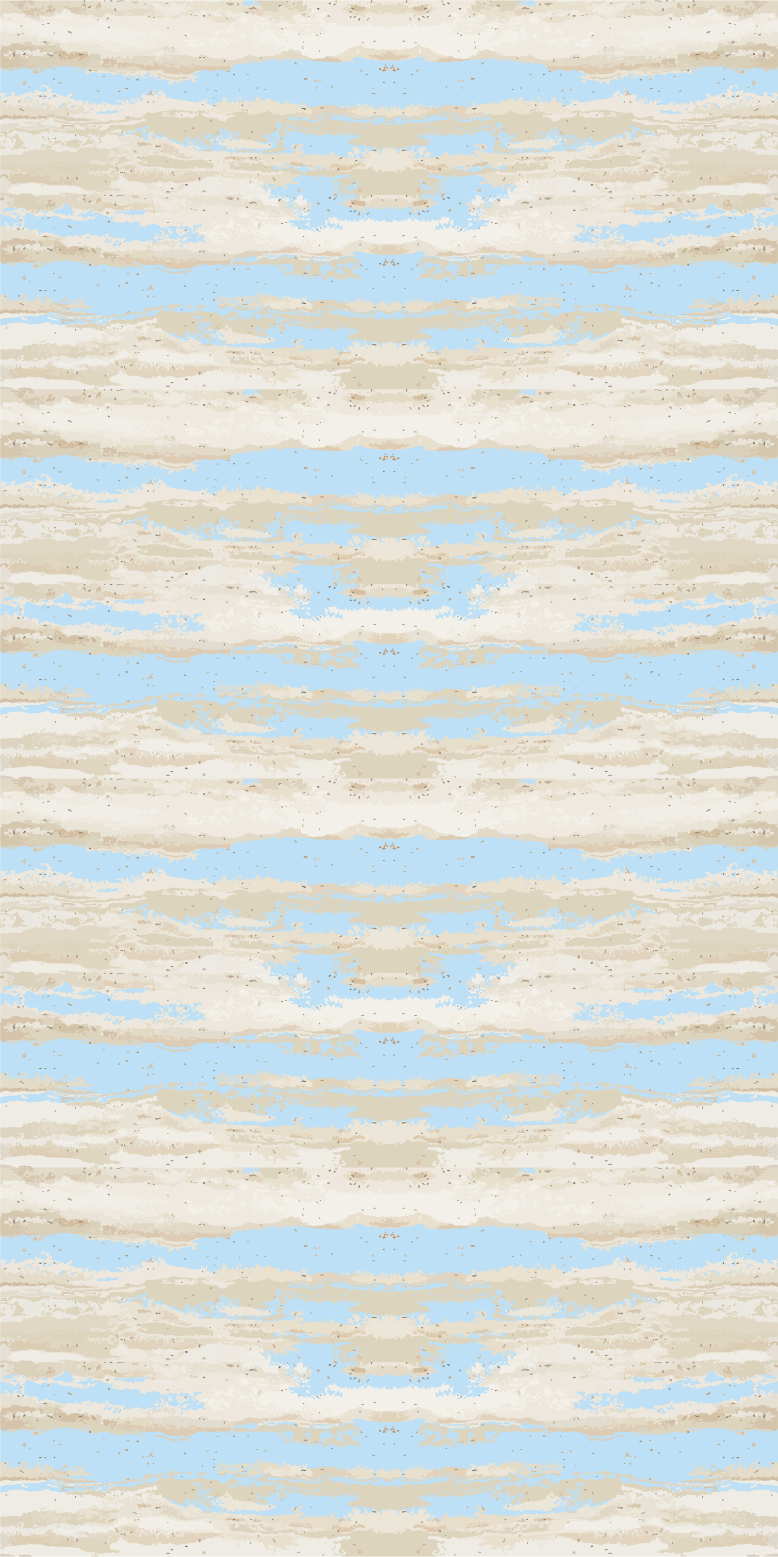 動物 シール 曇りの地平線模様 - TENSTICKERS