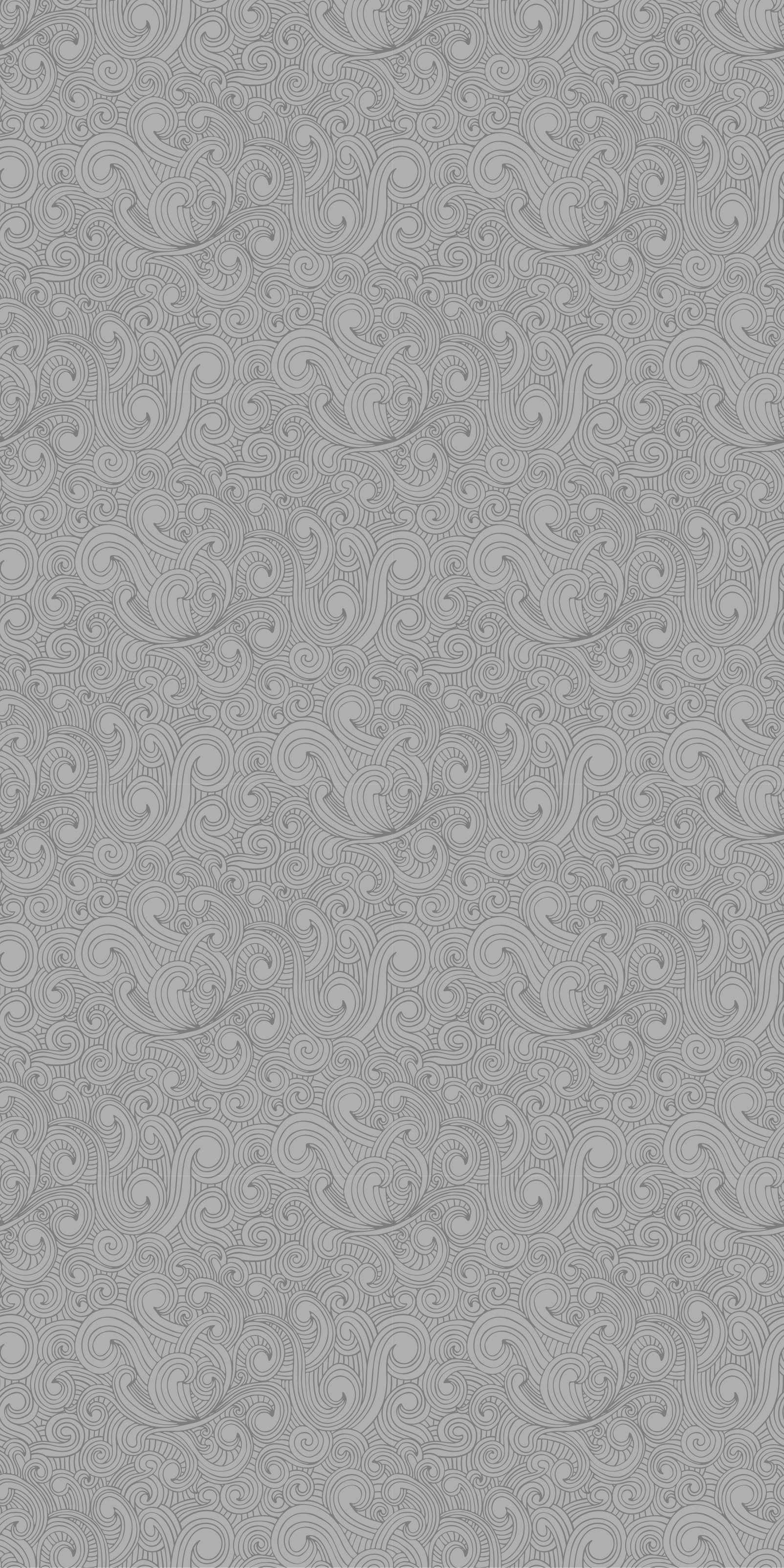 Harmaat sävyt kukkakuvio Ovitarra - Tenstickers