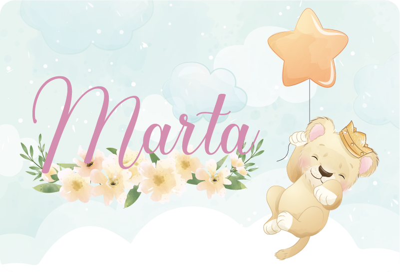 Adesivo per laptop simpatico personaggio leone - TenStickers