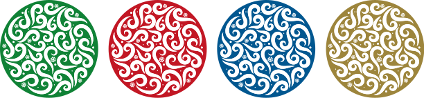 Adesivo decorativo motivi circolari vibranti - TenStickers