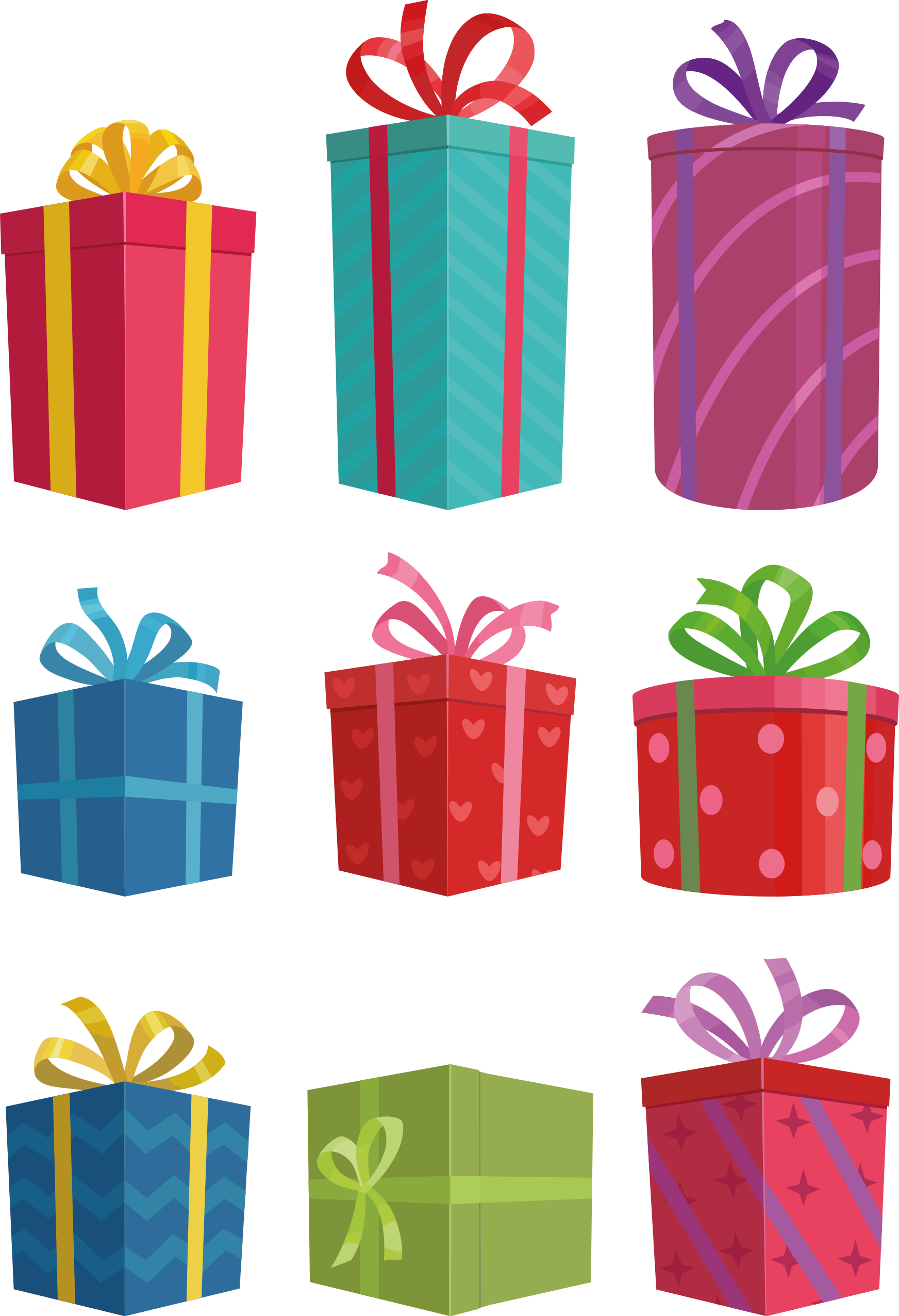 Adesivo Natale Set di scatole regalo colorate - TenStickers