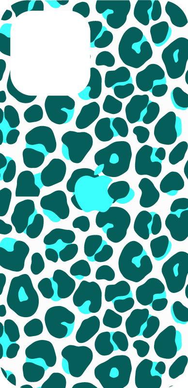 아이폰 스티커 표범 무늬 커버 - TenStickers