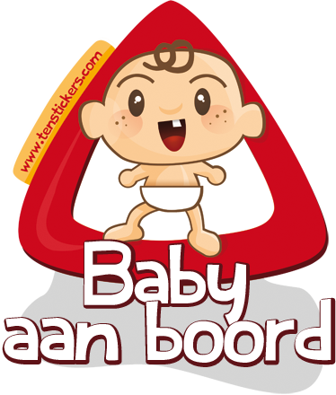Sticker baby aan boord - TenStickers