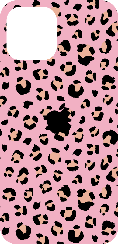 苹果手机贴纸 豹纹盖 - TenStickers