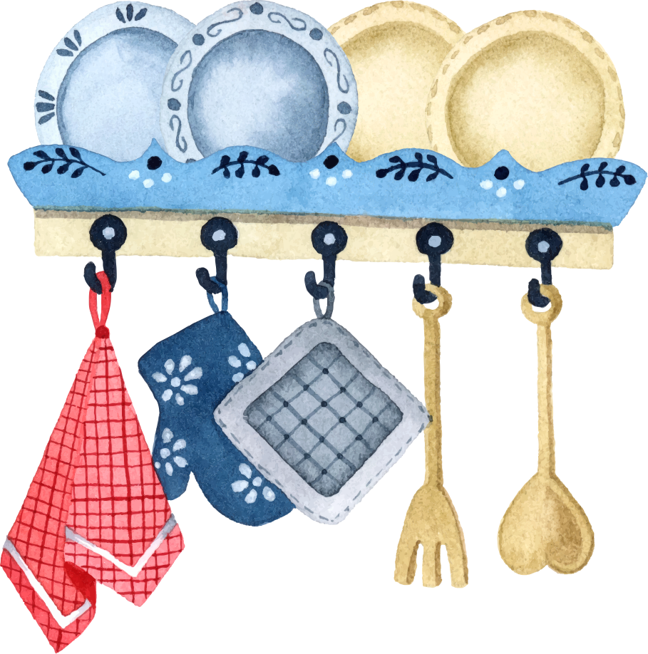 벽 스티커 요리 주방 도구 걸이 - TenStickers