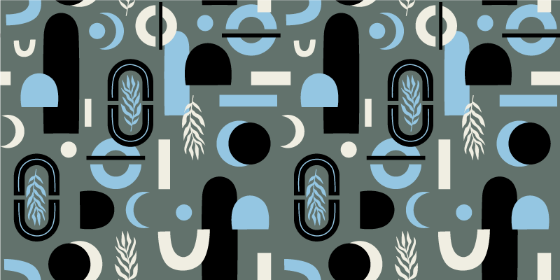 Wandtattoo geometrisch bezug mit geometrischem muster - TenStickers