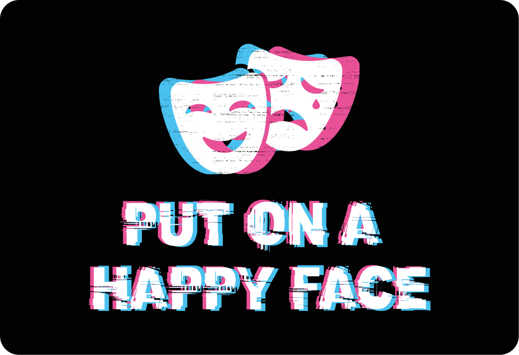 Put on a happy face original design laptop skin - TenStickers