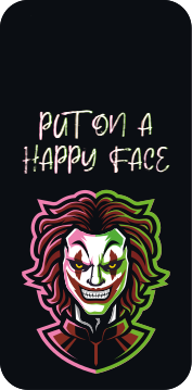 Pegatina iPhone cara de personaje espeluznante - TenVinilo