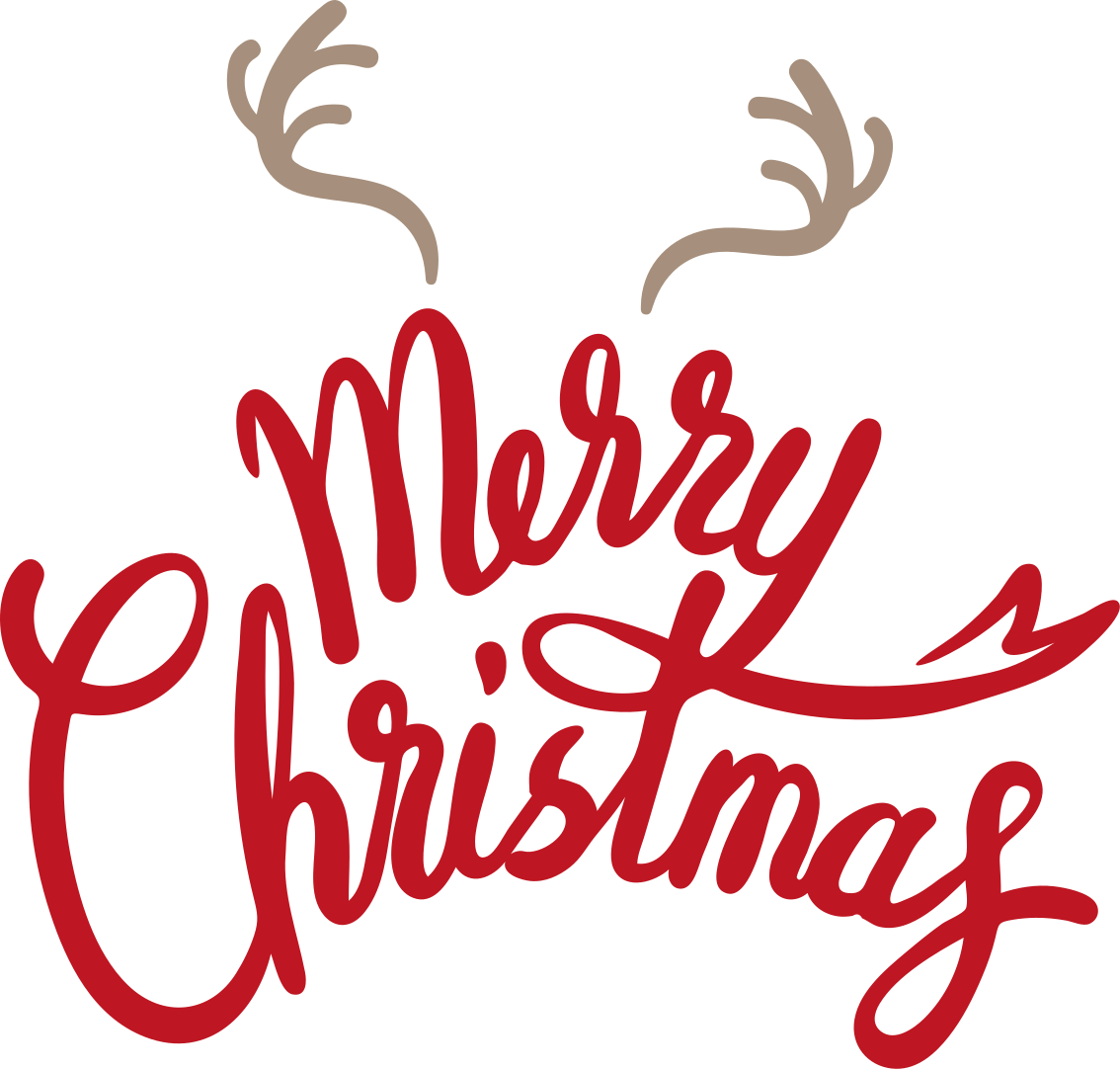 God jul med reinbiter klistremerker jul - Tenstickers