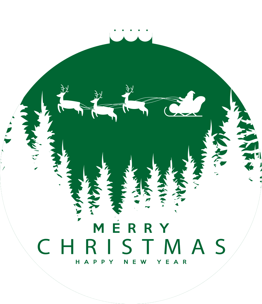 Veselé vánoce s kulisami vánoční obtisky - TenStickers