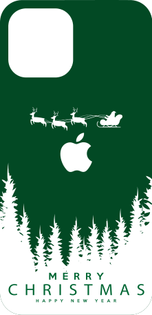 배경화면이 있는 메리 크리스마스 iphone 스티커 - TenStickers