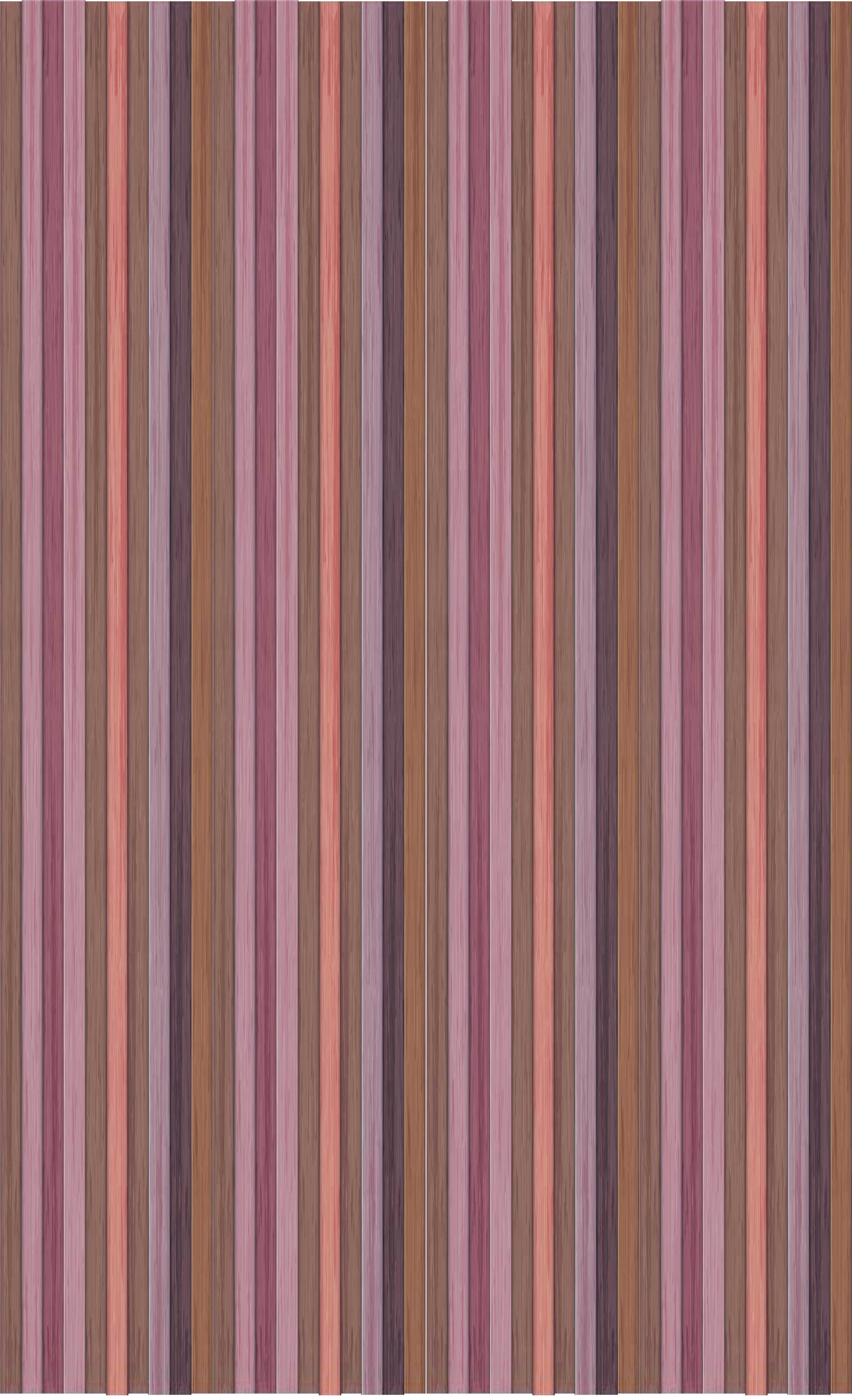 Autocolant de ușă cu textură din lemn gri și roz - TenStickers