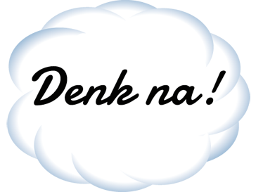 Tenstickers Sticker Wolk Denk Na tenstickers kopen in de aanbieding