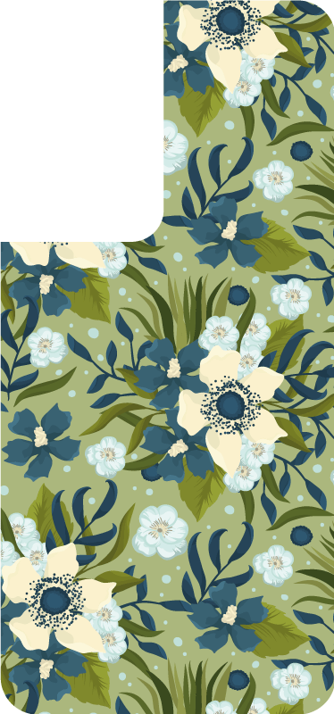 Sommar färgglada blommönster samsung klistermärke - Tenstickers