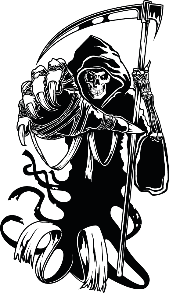 动物贴画 死神形象 - TenStickers