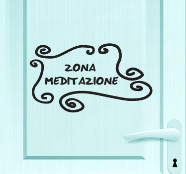 Sticker decorativo zona meditazione - TenStickers