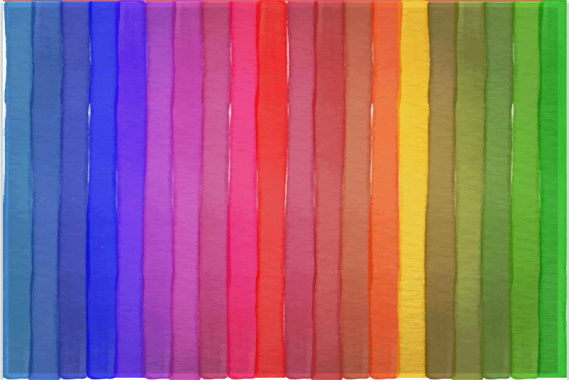 Klistermærke med farverig regnbue til ladcykel - TenStickers