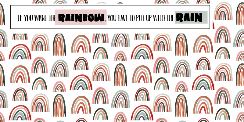 Rainbow offert för lastcykel klistermärke - Tenstickers