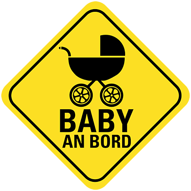 Baby on Board Aufkleber Kinderwagen - TenStickers