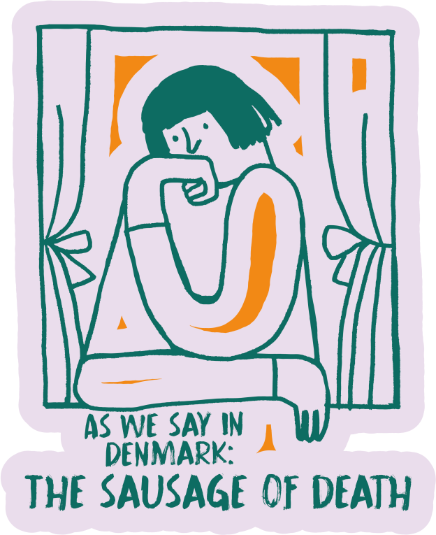 Citat- pølsen af døden vægklistermærker - TenStickers