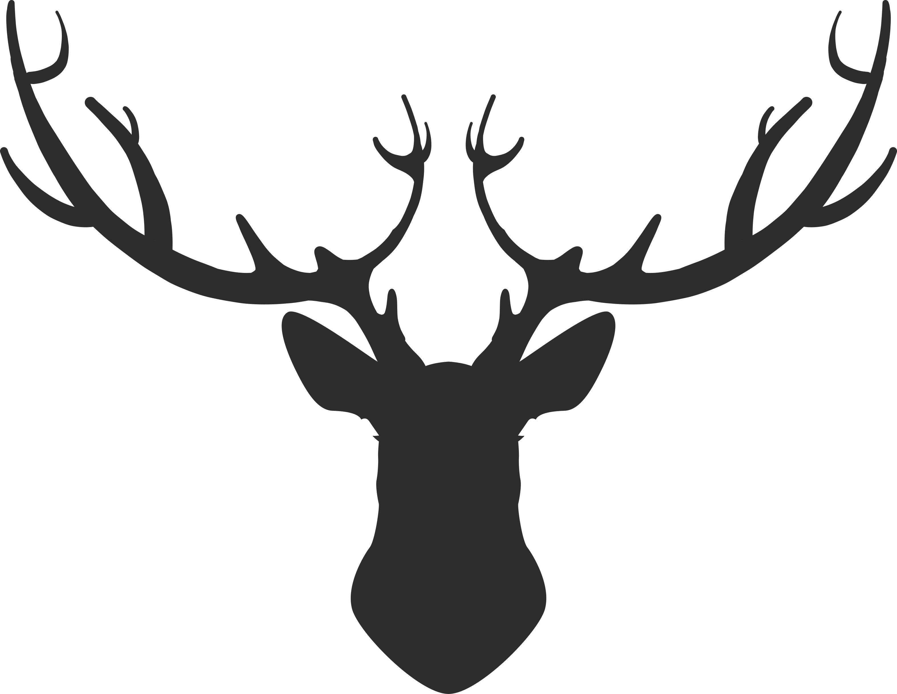 Wandtattoo Garderobe Original hirsch Garderobe - TenStickers