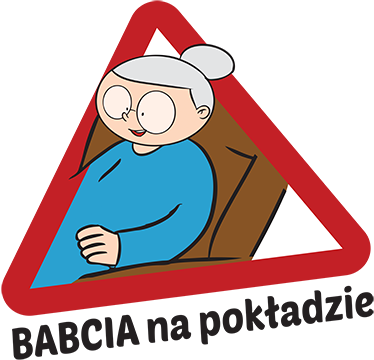 Naklejka babcia na pokładzie - TenStickers