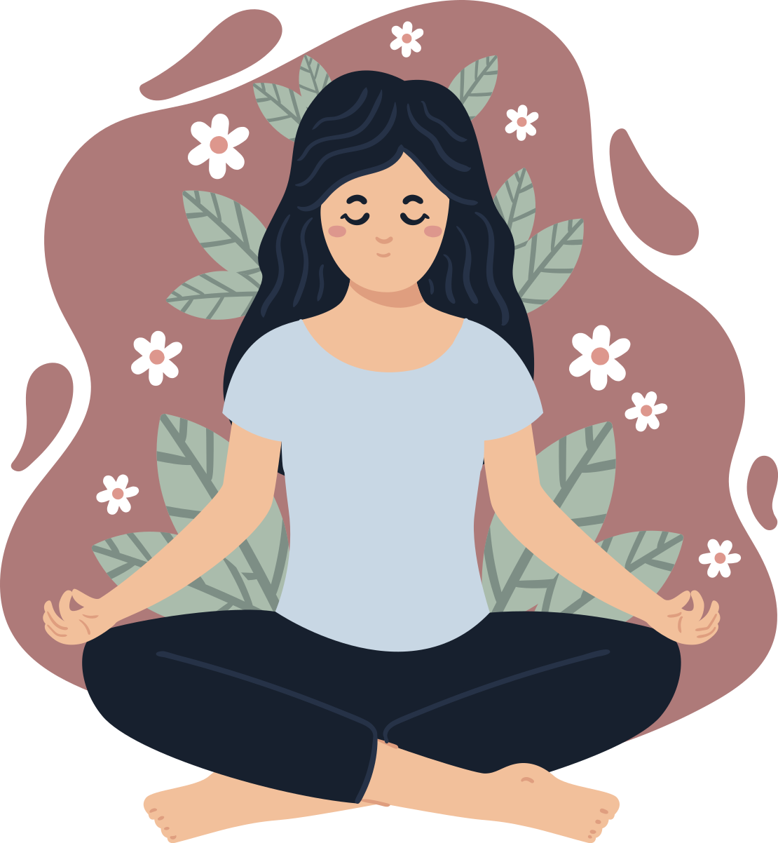 Sticker autres Sports Illustration de la pratique du yoga - TenStickers