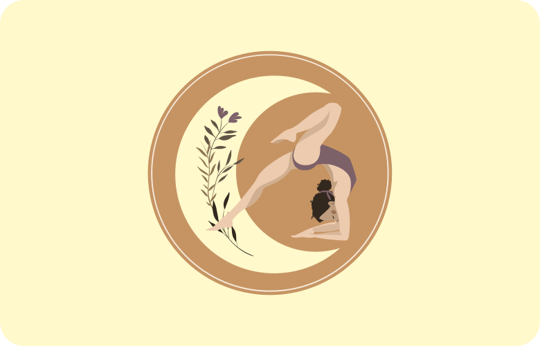 Jóga póz illusztráció hold laptop bőr - TenStickers