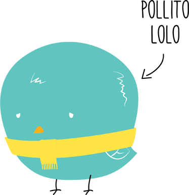 Vinilo infantil pollito Lolo malito - TenVinilo