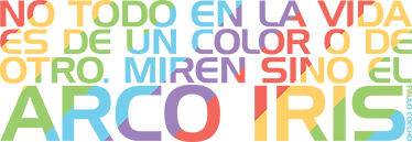 Vinilo de texto arco iris coelho - TenVinilo