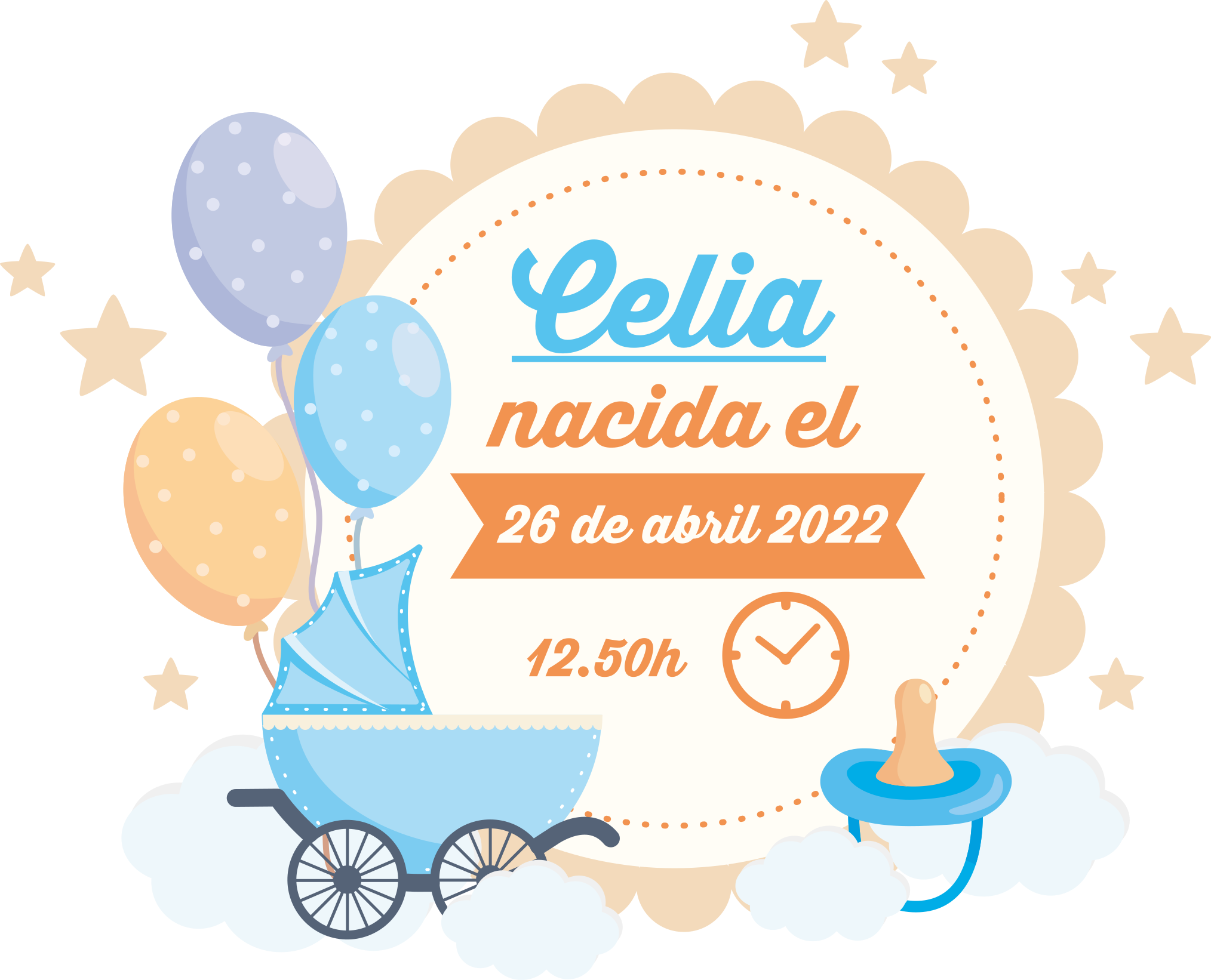 儿童墙贴纸 宝宝庆祝活动详情 - TenStickers