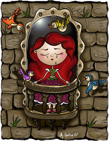 Sticker princesse tour - TenStickers