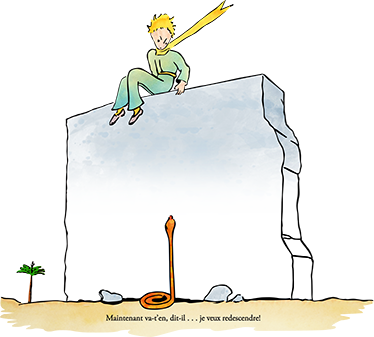 Sticker petit prince mur - TenStickers