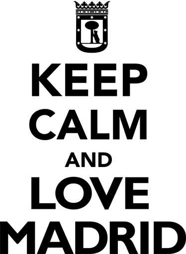 Keep Calm Madrid Sticker - TenStickers