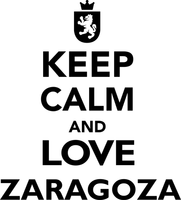 Vinilos decorativos Zaragoza keep calm - TenVinilo