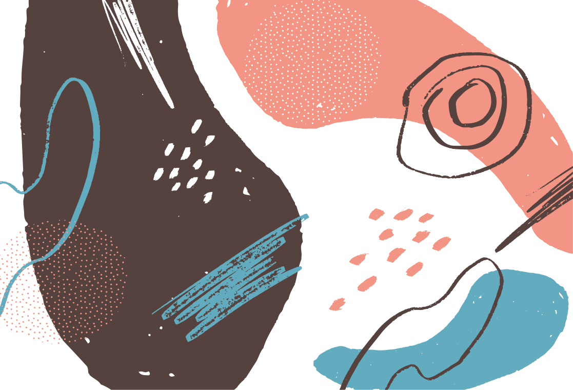 笔记本电脑皮肤 色彩缤纷的抽象形状 - TenStickers