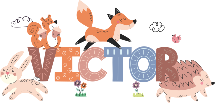 Metsän poikaset eläimet eläintarrat - Tenstickers