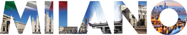 Adesivo muro scritta Milano - TenStickers