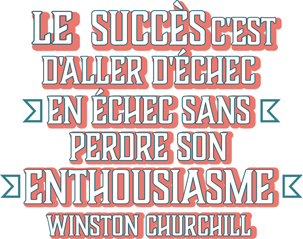 Sticker Mural Citation Citation De Succes Par Churchill Tenstickers